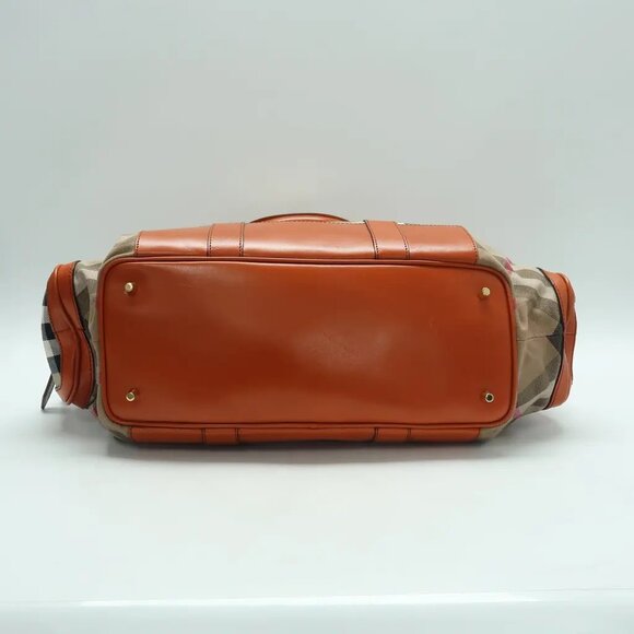 Burberry Brown Cloth Tote 633-041825 - Picture 5 of 12